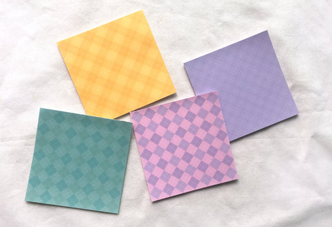 Patterned Memo Pad Set of 25