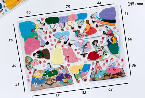 Gestures_ Hanbok Korean Traditional Clothes Seal Sticker [2types]