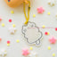 Flat Cat Acrylic Diary Charm | Kitty Key Rings