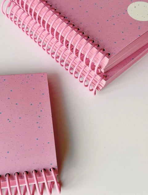 Pink Snow Blank Notebook