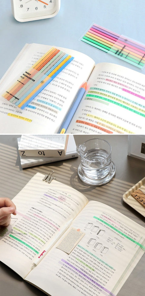 Index Long Highlighter POP Sticky Notes [2types]