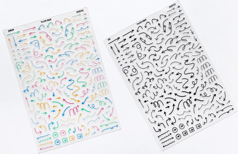 Deco Seal Sticker [Thin Arrow]