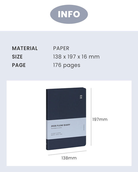 2026 Flow Weekly Diary [6colors] | Weekly Planner