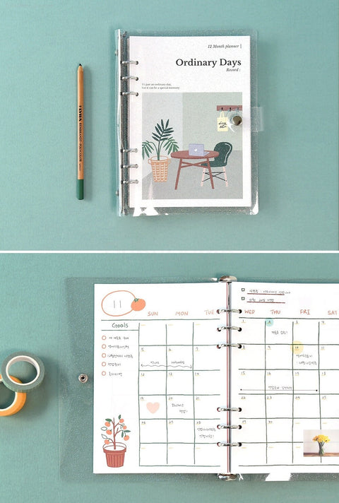 A5 6Ring Weekly Planner Inserts [4types]