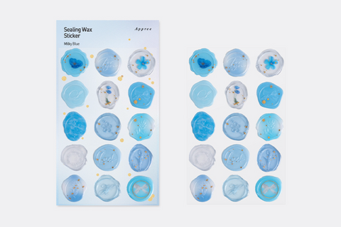 Sealing Wax Sticker [Milky Blue]