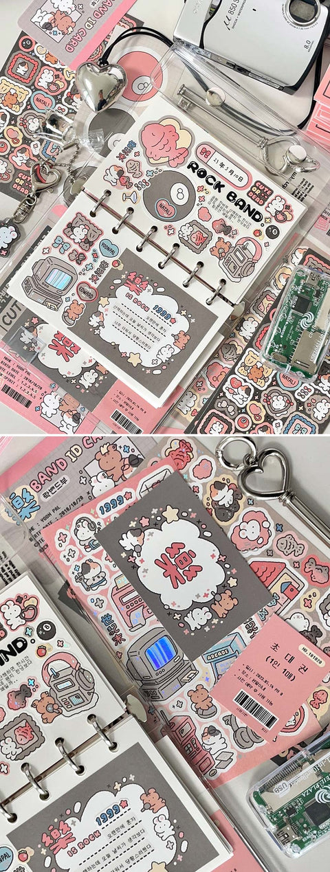 YOON GOO Kitsch Heart Sticker [4types] | Planner Deco Sticker