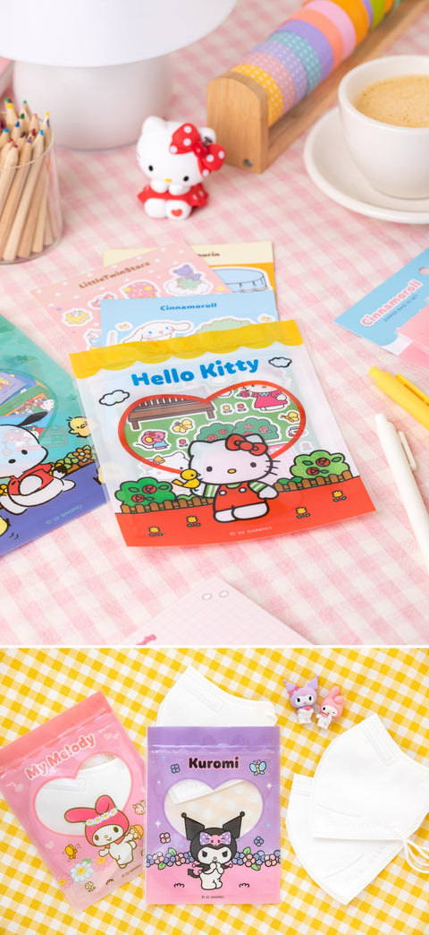Sanrio Zipper Bag Pouch | 10 sheets
