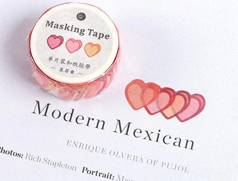 Ruby Heart Masking Tape