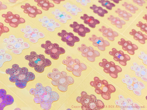 Twinkle Deco Sticker [Fluffy Bear Brown]