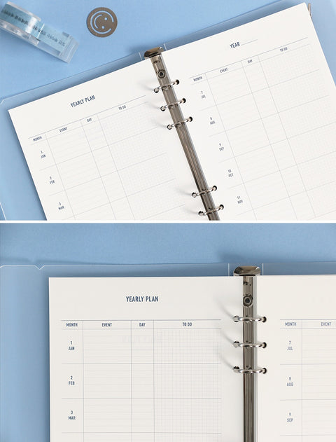 A5 6 Holes Planner Inserts [Monthly, Weekly, Daily]