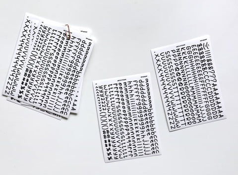 Crooked Alphabet Seal Sticker | Deco Sticker