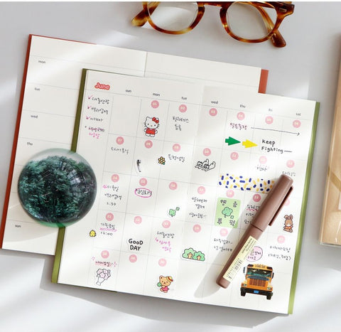 Half a Year Weekly Diary [4colors] | 6 months Weekly Planner