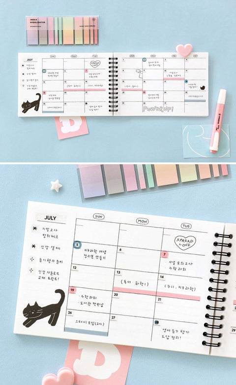 Doodle Study Planner for 6months [4colors]