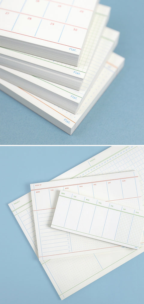 A5 Flat Notepad S [4types]