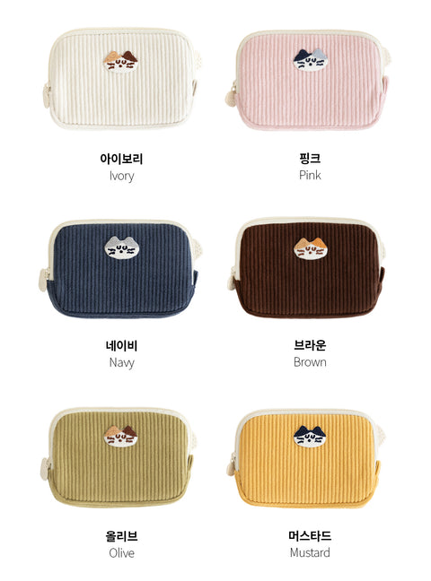Brunch Brother Mogry Corduroy Card Wallet [6colors] | Card Case