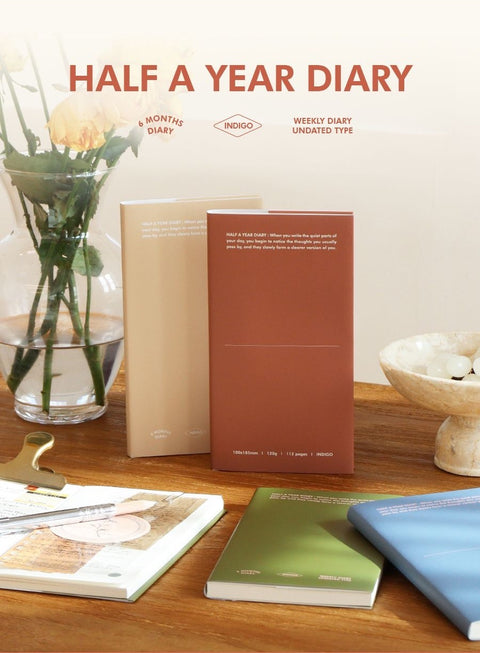 Half a Year Weekly Diary [4colors] | 6 months Weekly Planner
