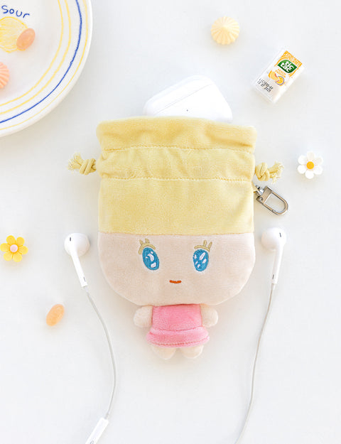 Doll String Pouch [3types] | Daily Pouch | Rabbit | Turtle | Girl