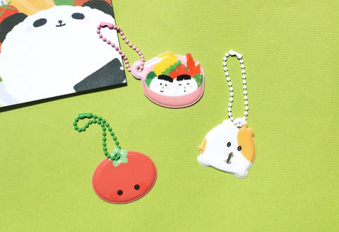 Cute fluffy Key Ring [4types] | Diary Charm