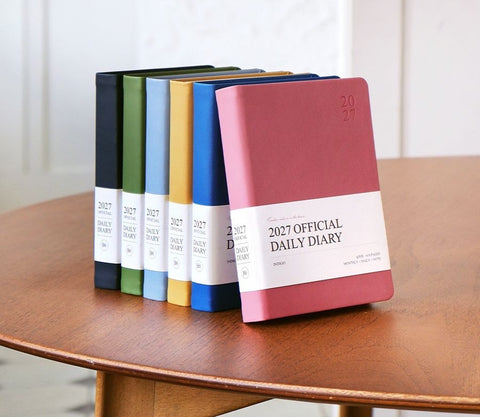2027 Official Daily Diary Time Planner B6 [6colors] | Daily Diary 2027