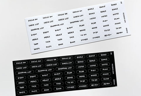 Small English Word Seal Sticker | 2sheets