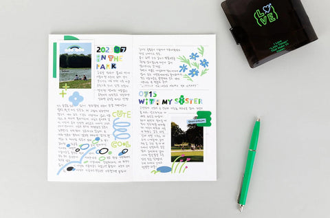 Little Things Cutting Color Typo Sticker Pack | 6sheets