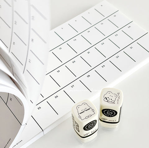 Cupid Bear Monthly Plan Memo Pad | Checklist