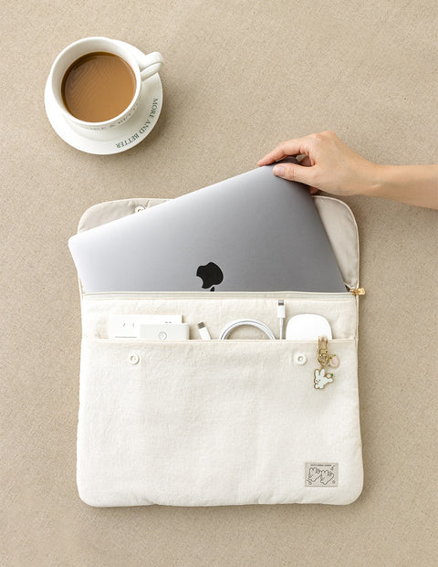 13" Piyo Snap Laptop Pouch [2colors] | 13 inch MacBook Case