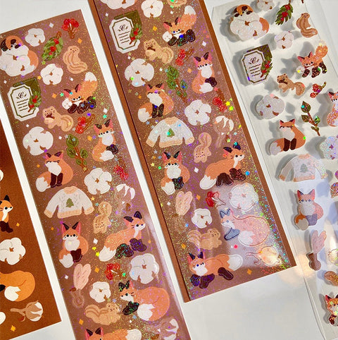 Deco Seal Sticker [Fox Holiday]