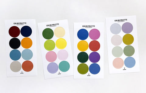 Color Palette Circle Sticker Pack | 8sheets