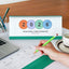 2026 PRISM Horizontal Weekly Desk Scheduler | Desk Calendar