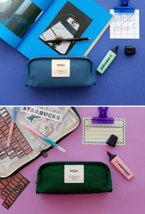 Funnymade Canvas Pencil Case [6colors] | Pen Pouch