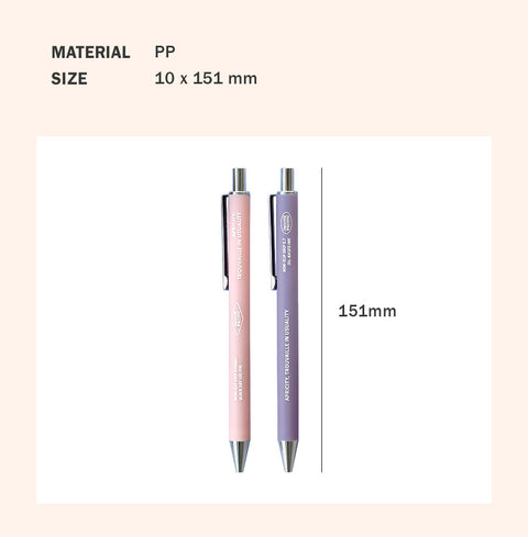 NON-SLIP SMOOTHING PEN [4colors] | GEL PEN 0.38mm & BALLPOINT PEN 0.7mm