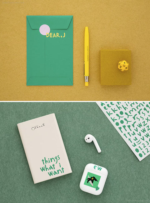 Little Things ALPHABET & NUMBER Calligraphy Sticker Pack | 10sheets