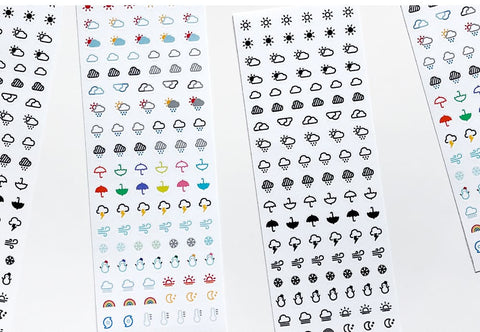 Today's Weather Icon Seal Sticker | 2sheets