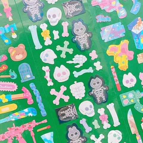 Twinkle Deco Sticker [Bone]