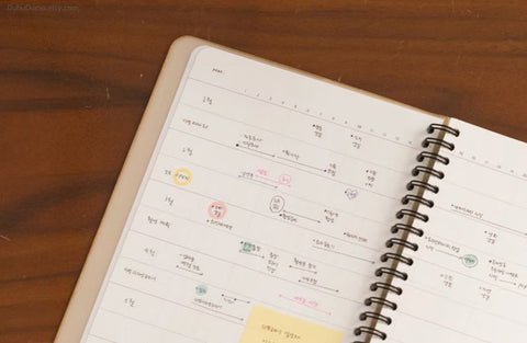 Notable Memory Daily Planner [greenish yellow] | Daily Manager | Undated Planner