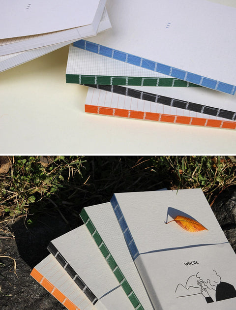 FIKIDIA Writer's Notebook [4types] | Line, Grid, Blank, Dot Notebook