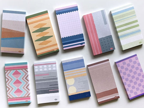 Warm Patterned Memo Pad Set [2types]