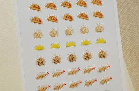 Planner Sticker [132 food.07] | dim sum, dumpling