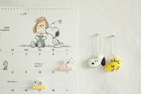 Peanuts Snoopy Friends Face Key Ring [3types] | Charlie, Woodstock, Snoopy