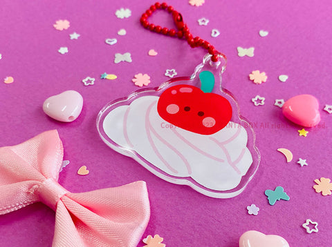 Cherry Acrylic Diary Charm | Key Rings