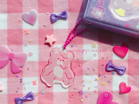 Melting Bear Acrylic Diary Charm | Key Rings