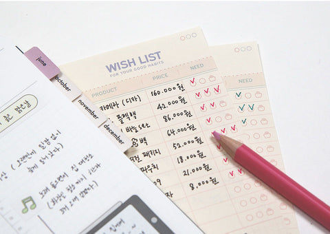 Block Paper Memo Pad v.2 [24types] | Daily Notepad | For Your Good Habits