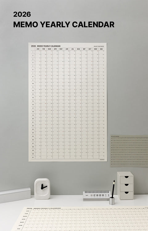 2026 Life&Pieces Yearly Calendar Poster + Point Sticker Set [2types]