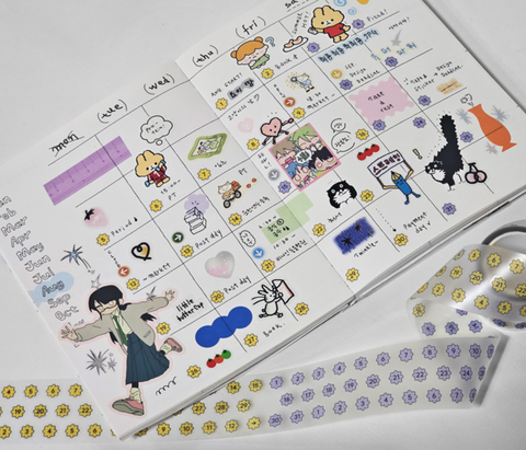 GLEN Date Kiss Cut Tape [3types] | Sticker