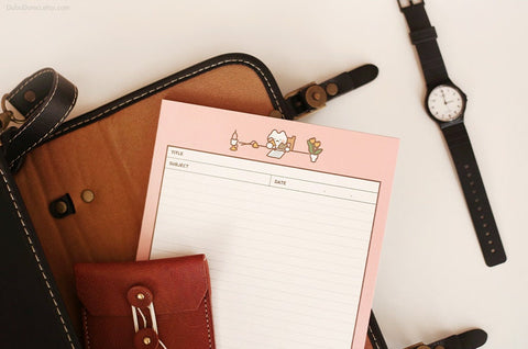 B5 Grid & Lined Notepads Cat [8types] | Memo Pads