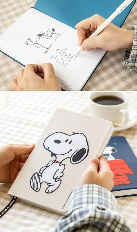 Peanuts Snoopy Hardcover Line Notebook [2colors]