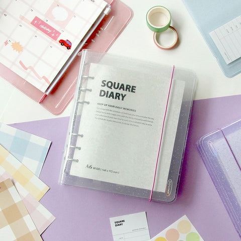 A6 Wide Square Diary [5colors] | Monthly Planner