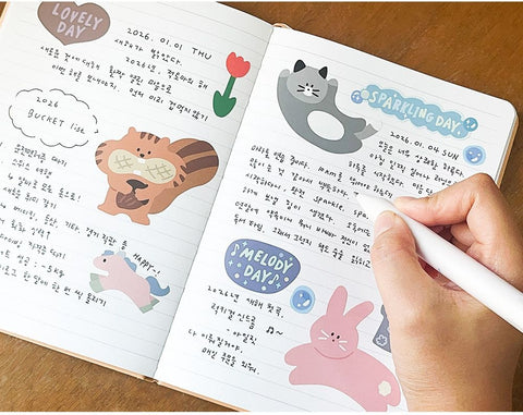 My Color My Day Notebook Line | Blank | Grid [6colors]