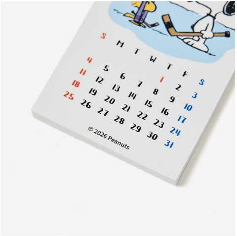 2026 Peanuts Snoopy Sticker Calendar